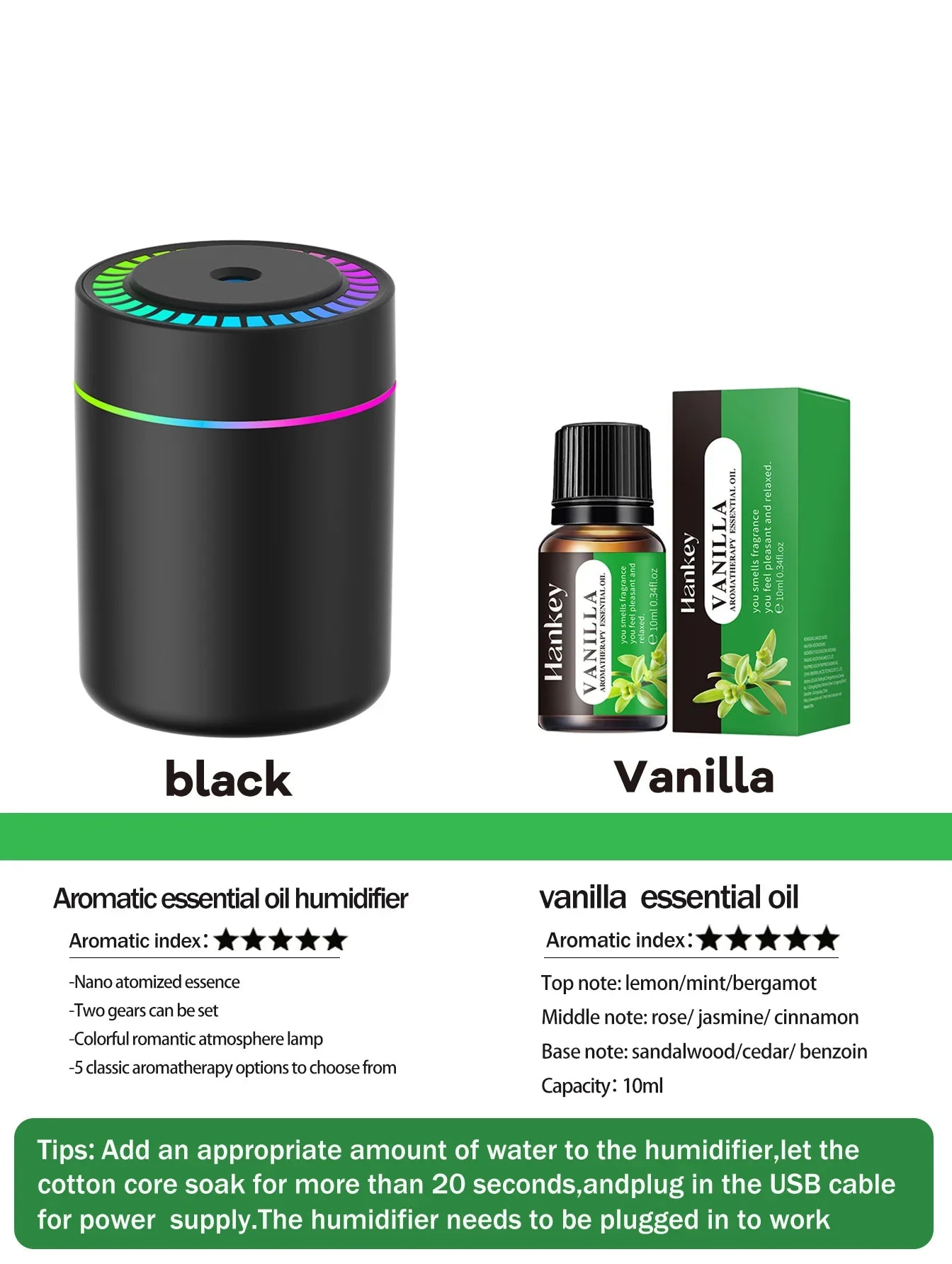 Aromatherapy diffuser Humidifier Aromatherapy essential oil Air purifier