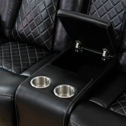 Recliner Living Room Set with LED Lighting