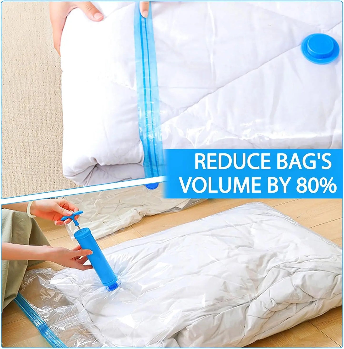 Vacuum Storage Bags 6 Size Space Saver Vacuum Sealed Bags