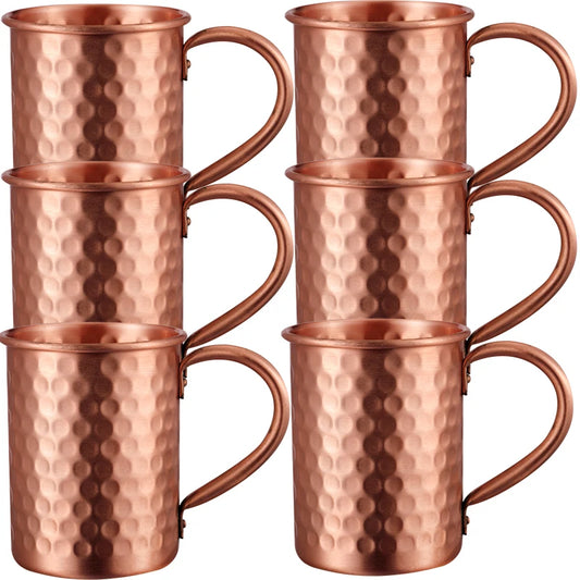 Set of 6 - 100% Copper Moscow Mule Mug