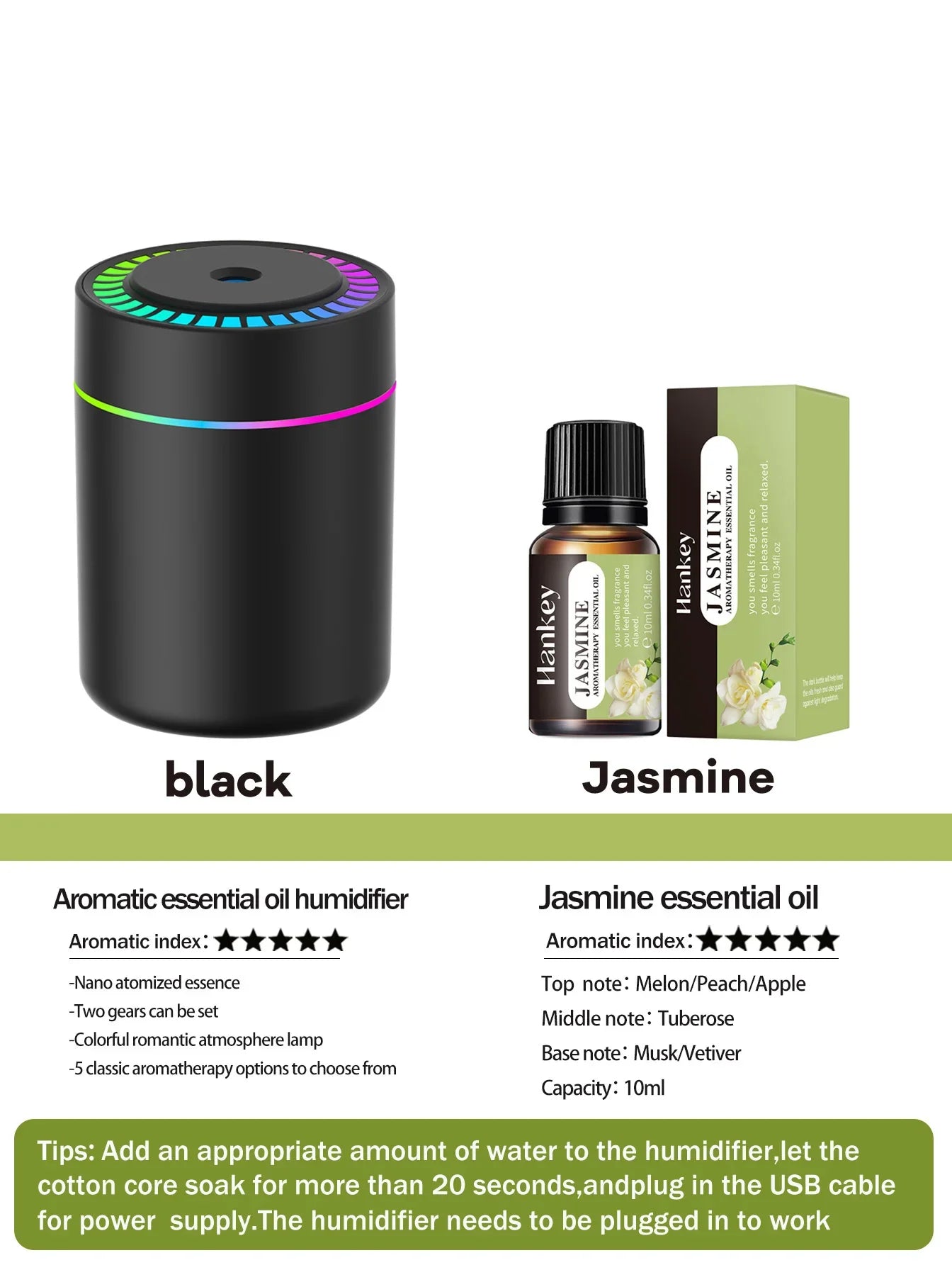 Aromatherapy diffuser Humidifier Aromatherapy essential oil Air purifier