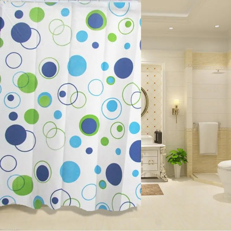 Waterproof Shower Curtain Mildew Bathroom with Hooks
