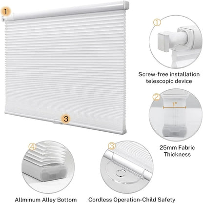 Cordless Top Down Cellular Blinds For Windows