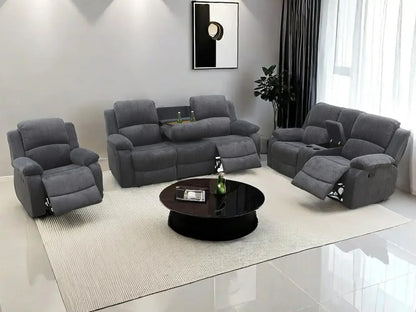 Living Room Furniture Reclining Couch Set