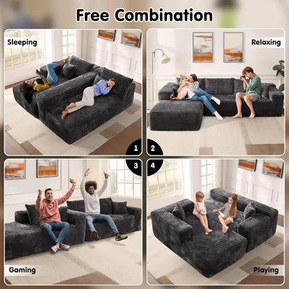 104" Cloud L-Shaped Sectional Sofa