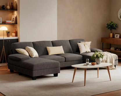 4 Seat U-Shaped Convertible Sectional Sofa Couch