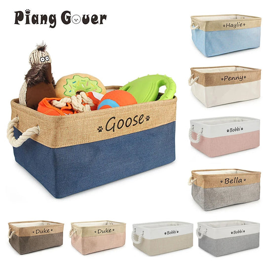 Personalized Dog Toy Basket