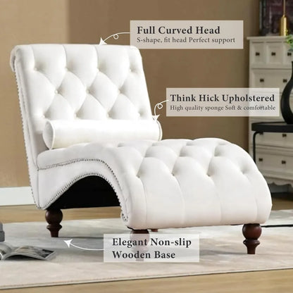 Tufted Chaise Indoor Lounge Chair