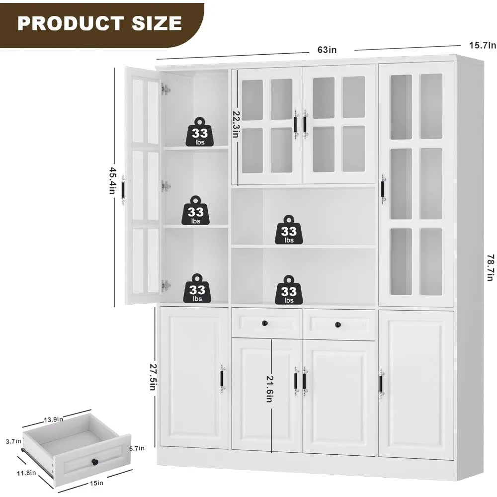 787" Kitchen Pantry Storage Cabinet