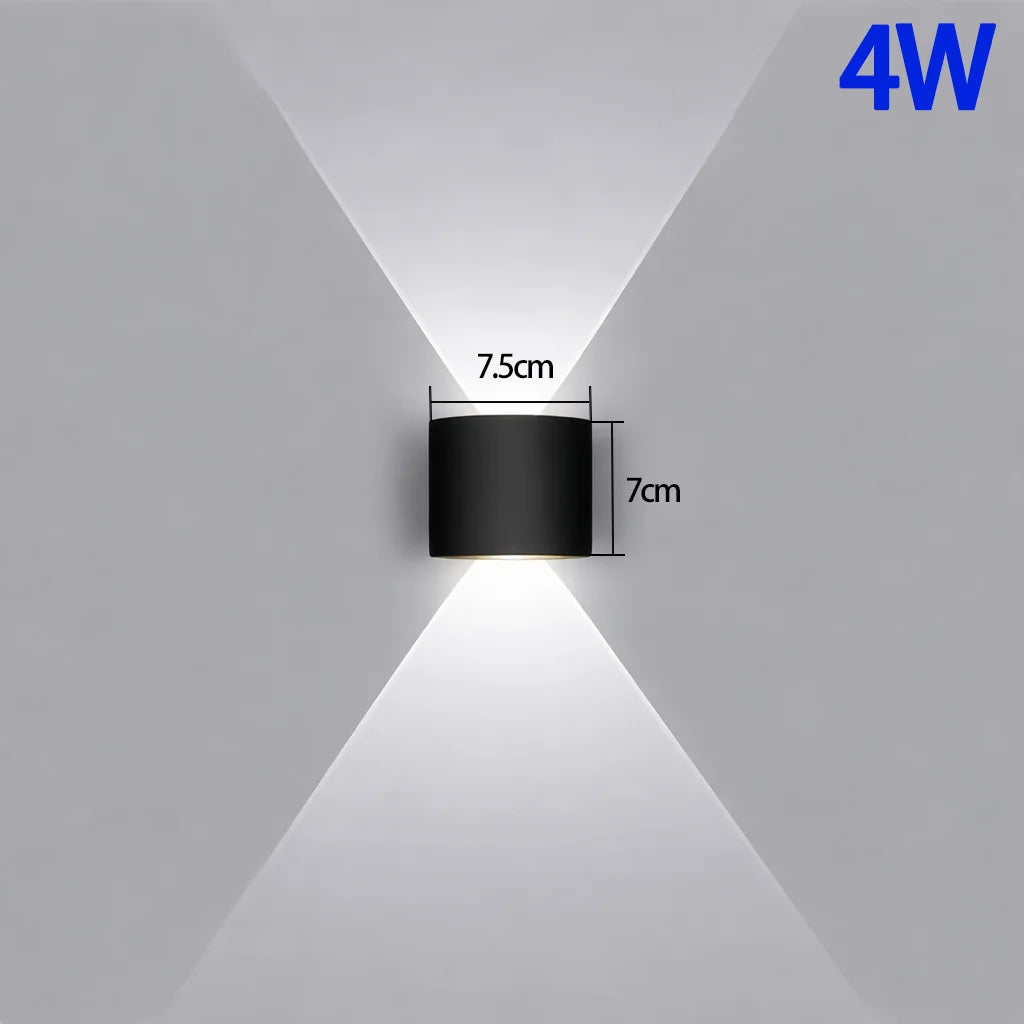Down LED Wall Lamp Waterproof Modern Wall Light for Bedroom