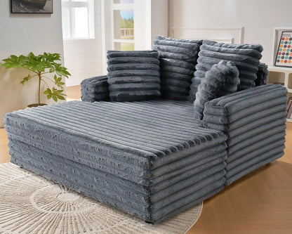 53" Upholstered Chaise Lounge