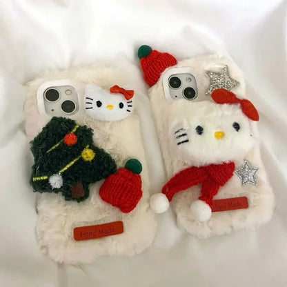 Sanrio Hello Kitty Plush Phone Case For iPhone