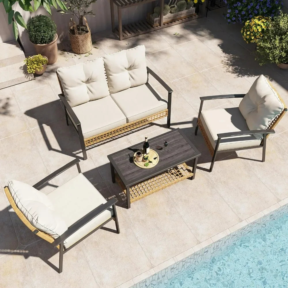 4-Piece Patio Conversation Set