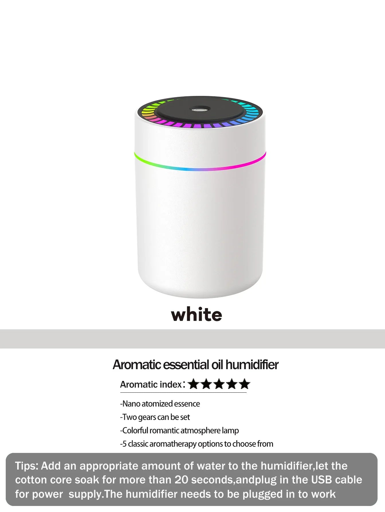 Aromatherapy diffuser Humidifier Aromatherapy essential oil Air purifier