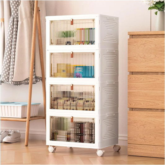 23Qt 4 Tier Stackable Bins for Storage