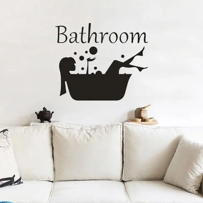 Wash Room Decorative Wall Decal