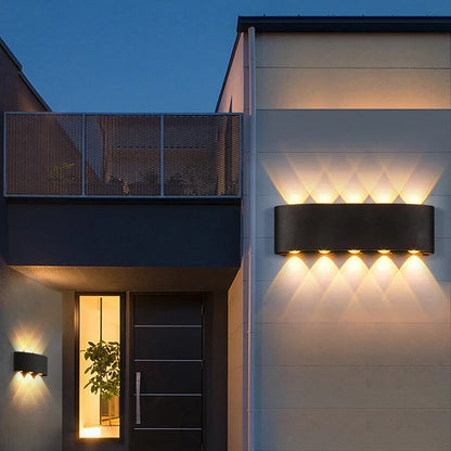 Down LED Wall Lamp Waterproof Modern Wall Light for Bedroom