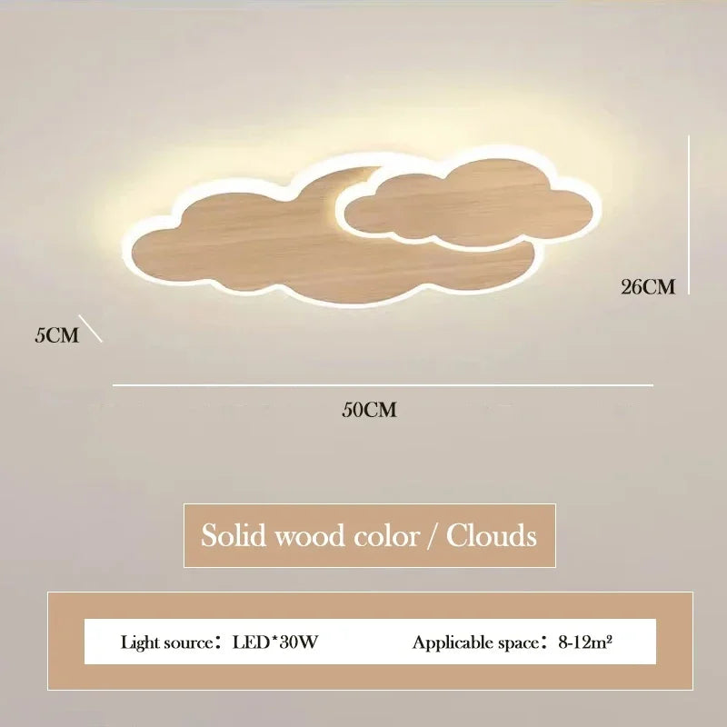 AuroraRealm Children's Bedroom LED Ceiling Lamp Creative White Cloud