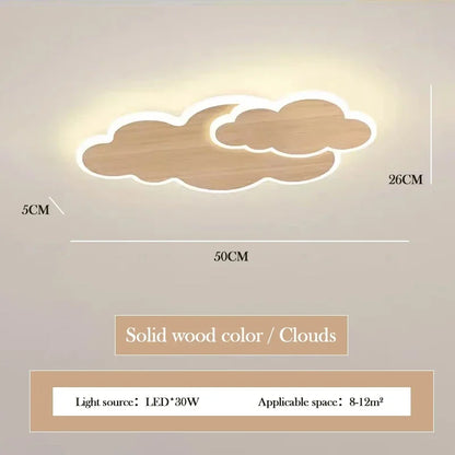 AuroraRealm Children's Bedroom LED Ceiling Lamp Creative White Cloud