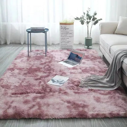 Scandinavian Filament Wool Tie-dye Velvet Living Room/Bedroom Carpet