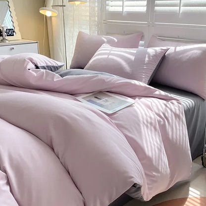 Solid Color Duvet Cover Set