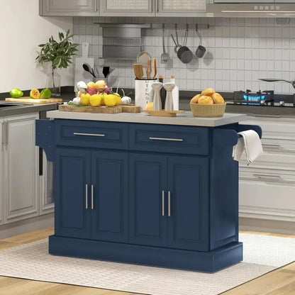 Rolling Island with Wheels for Kitchen