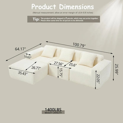 L-Shaped Combination Sofa