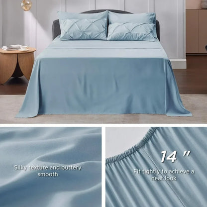 7-pc King Comforter Set Lt Blue