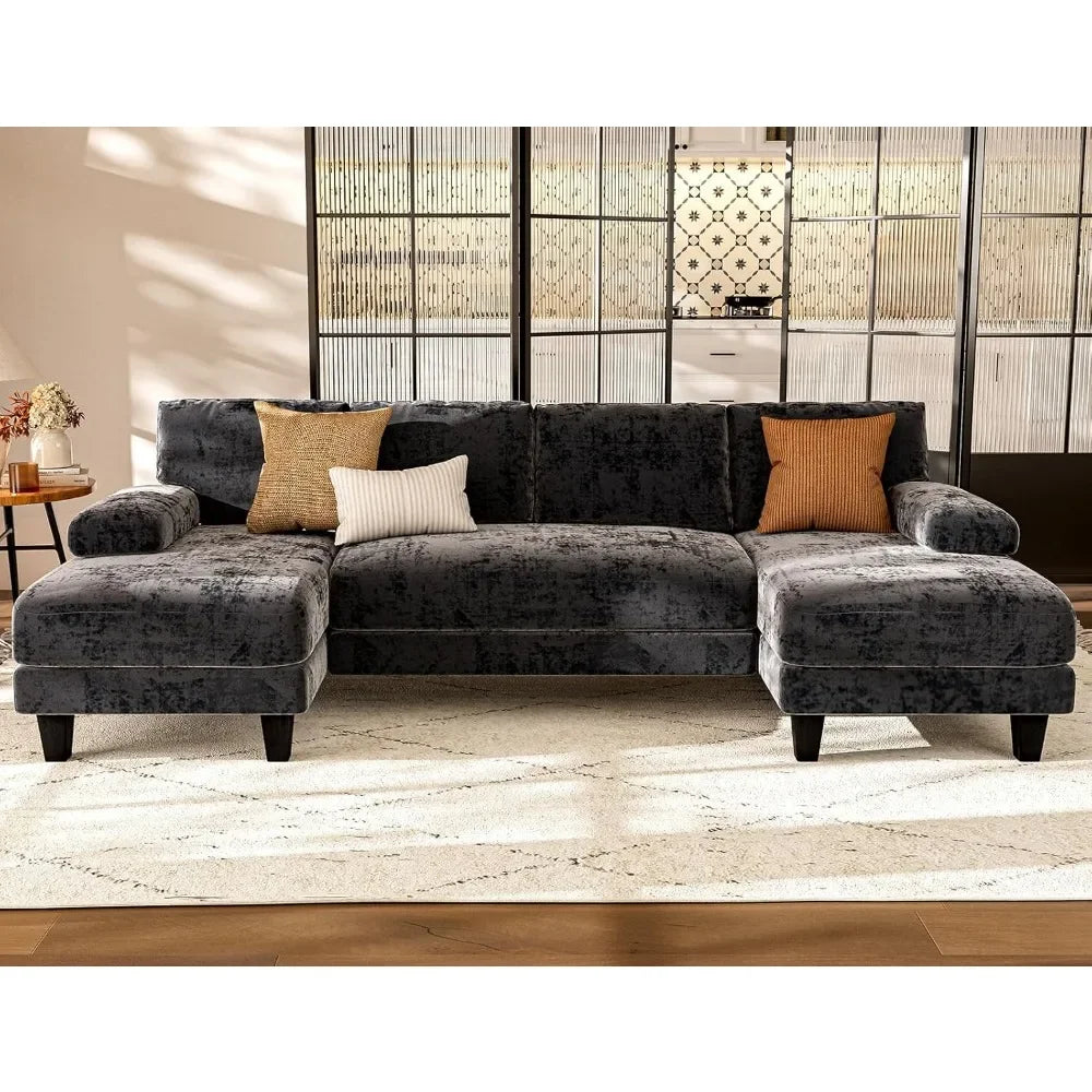 U Shaped Sectional Couches for Living Room