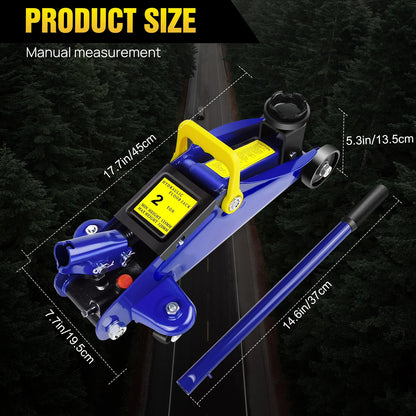 2-Ton Floor Jack & Stand Combo