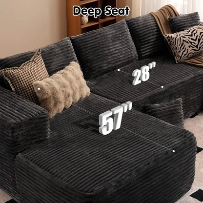 104" Cloud L-Shaped Sectional Sofa