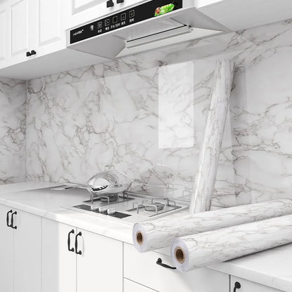 Marble Contact Paper for Counter tops, Removable Peel and Stick