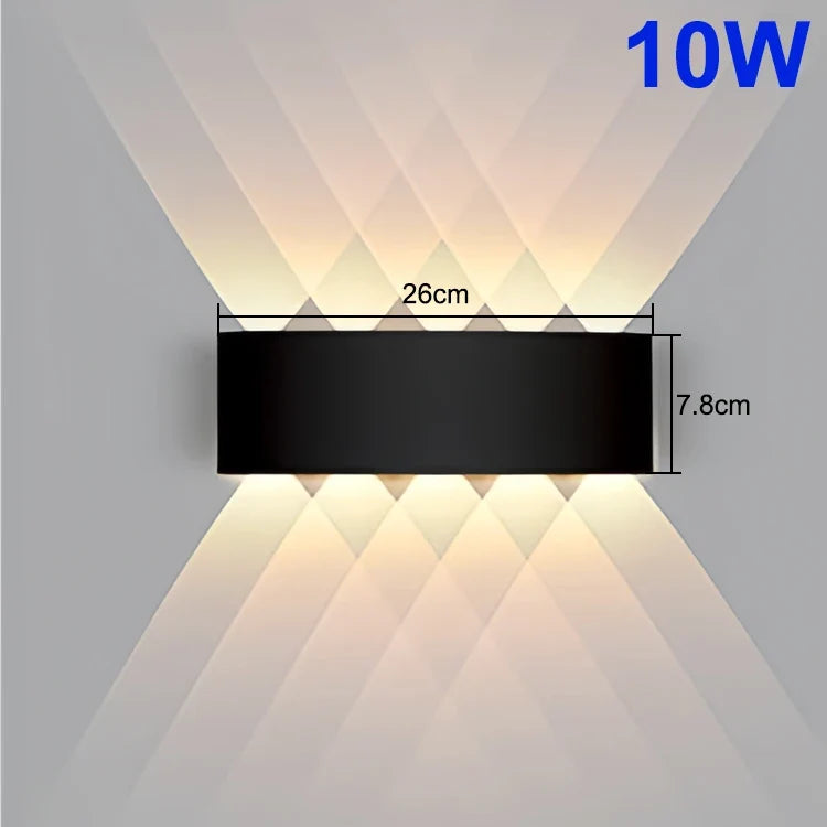 Down LED Wall Lamp Waterproof Modern Wall Light for Bedroom