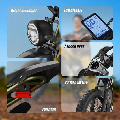 E-Bike Boys Fat Tire Electric Bike