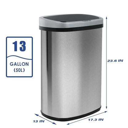 Kitchen Trash Can with Lid - Automatic