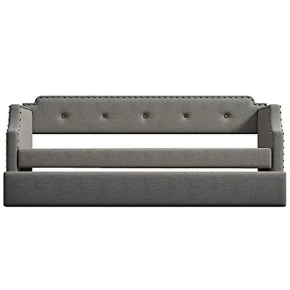Twin Size Upholstered Trundle Daybed
