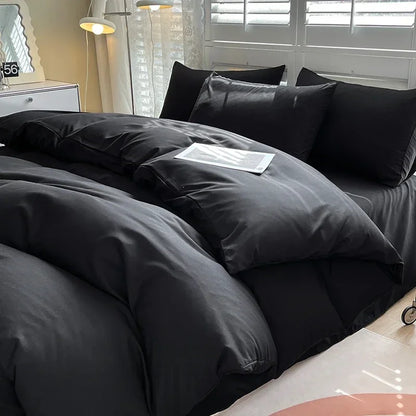 Solid Color Duvet Cover Set