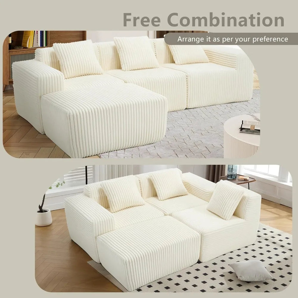 L-Shaped Combination Sofa