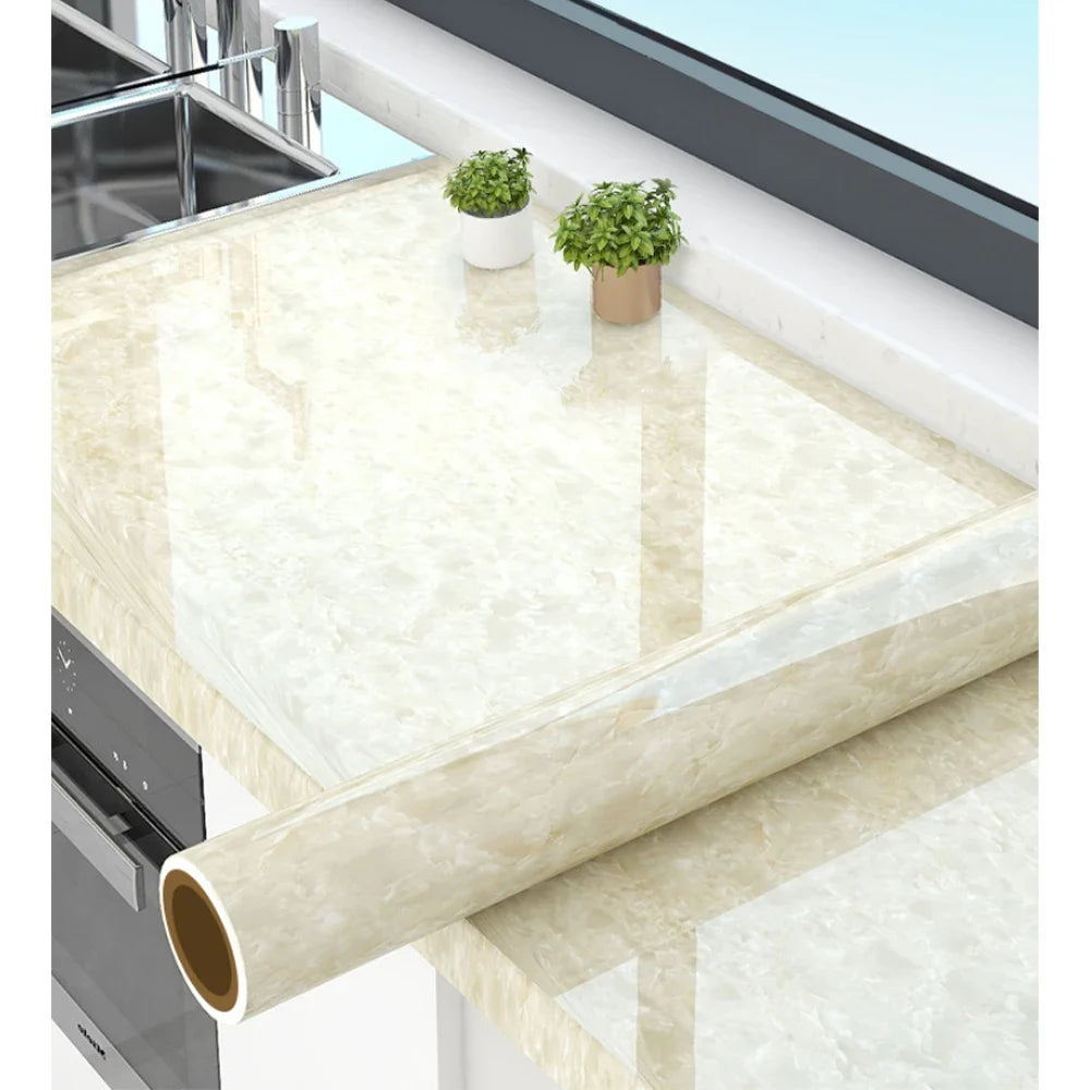 Marble Contact Paper for Counter tops, Removable Peel and Stick