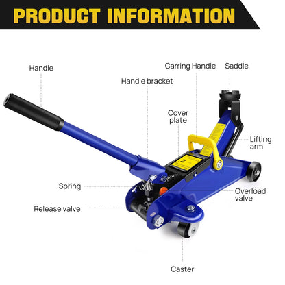 2-Ton Floor Jack & Stand Combo