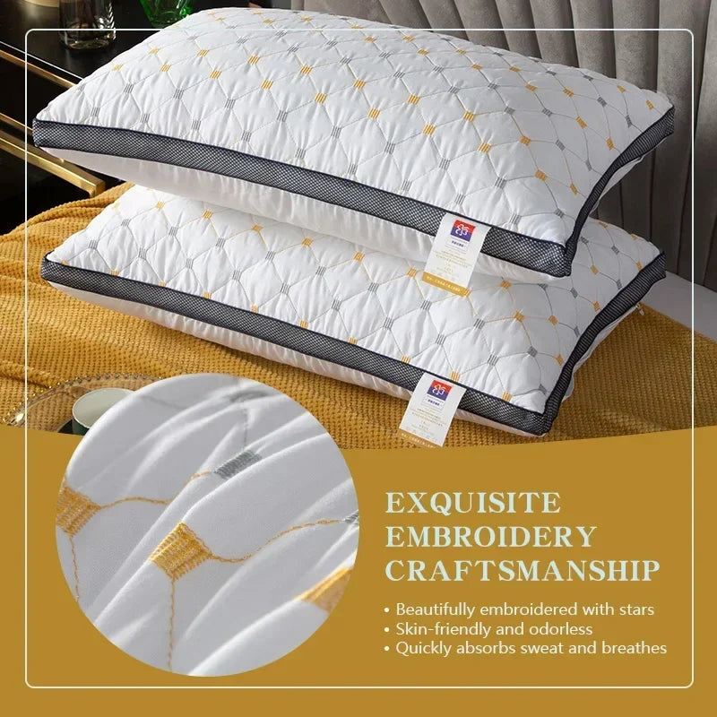 1pc Hotel's Same Feather Cotton Pillow