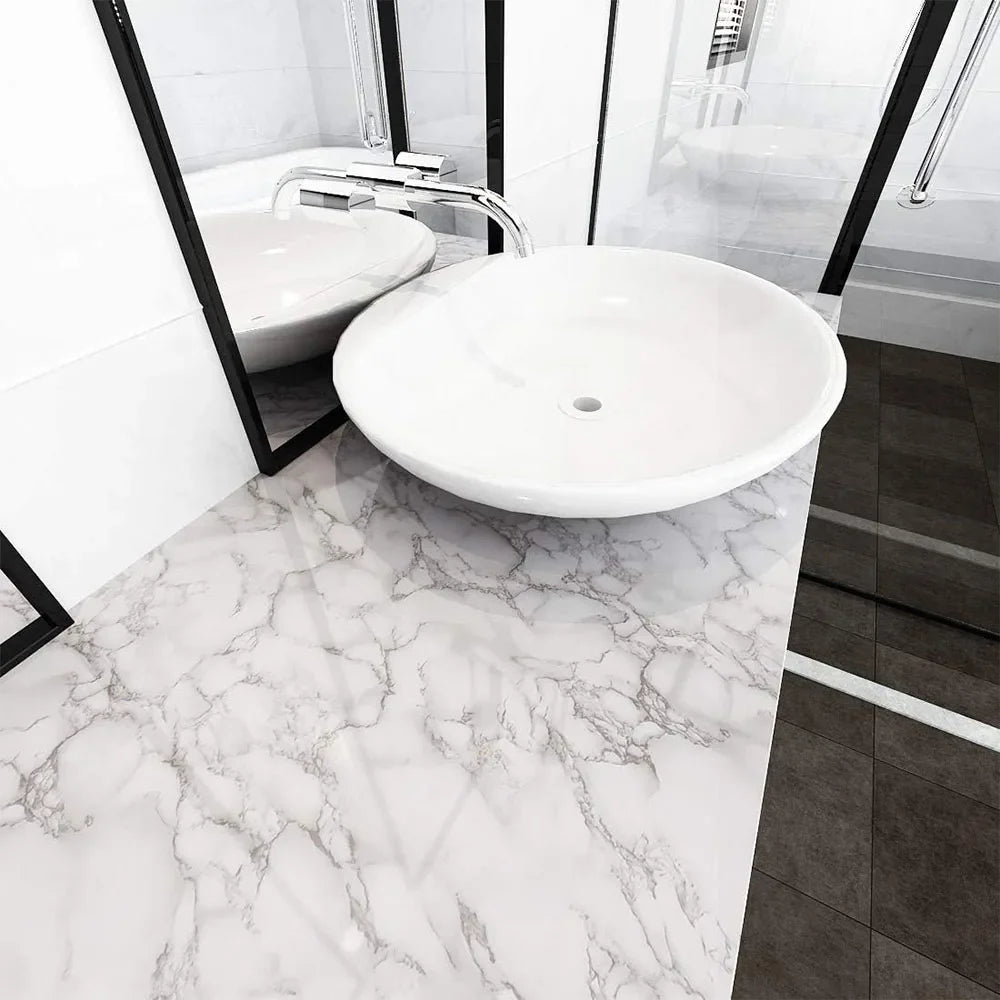 Marble Contact Paper for Counter tops, Removable Peel and Stick