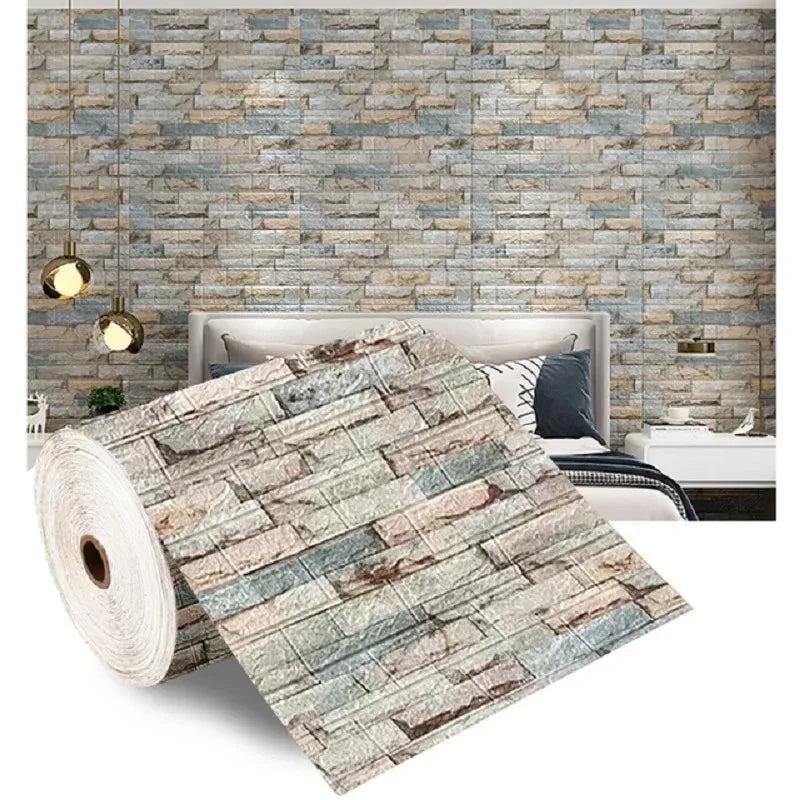 Wall Sticker Imitation Brick Bedroom Living Room Home Wallpaper