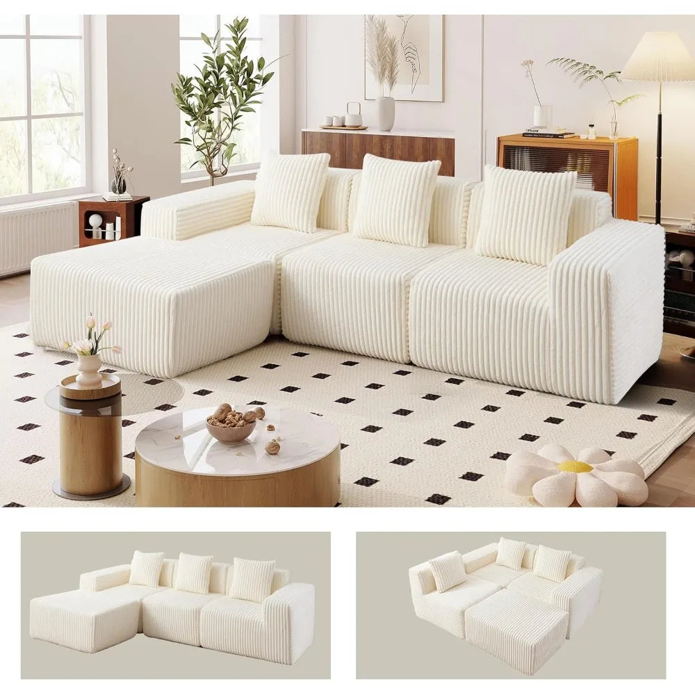 L-Shaped Combination Sofa