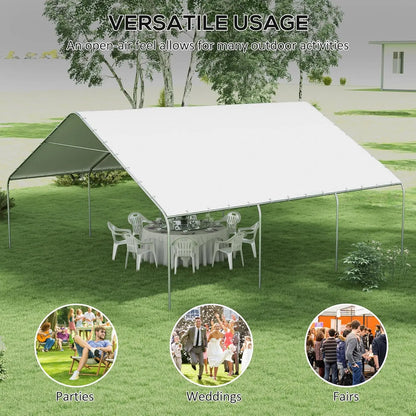 Heavy Duty Carport Canopy Portable Garage With Galvanized Steel Frame