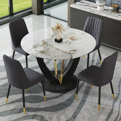 4 sets of 48" round dining table with 4 cushioned chairs
