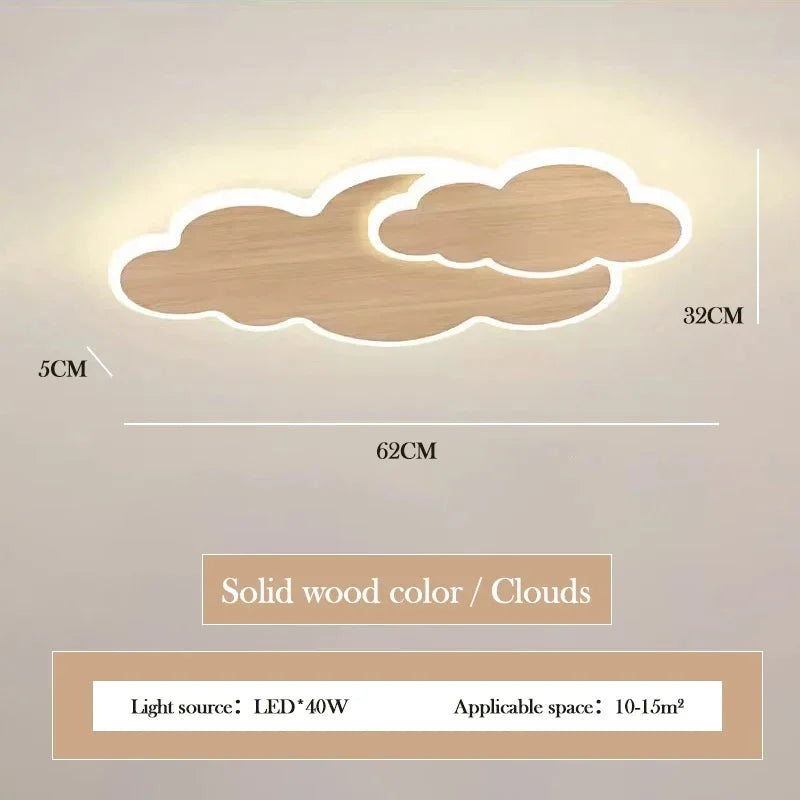 AuroraRealm Children's Bedroom LED Ceiling Lamp Creative White Cloud