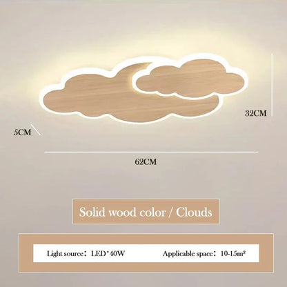 AuroraRealm Children's Bedroom LED Ceiling Lamp Creative White Cloud