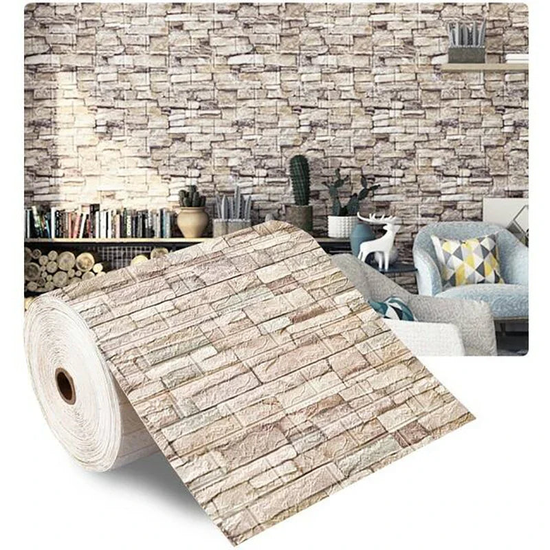 Wall Sticker Imitation Brick Bedroom Living Room Home Wallpaper