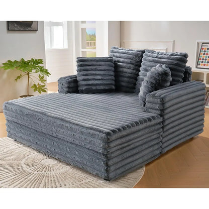 53" Upholstered Chaise Lounge